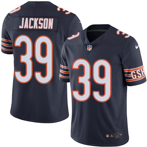 Nike Bears #39 Eddie Jackson Navy Blue Team Color Youth Stitched NFL Vapor Untouchable Limited Jersey